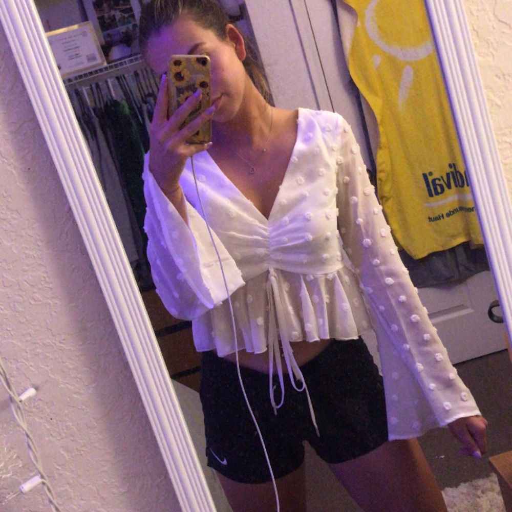 Cute ruched crop top